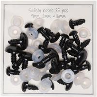 Go Handmade Veiligheidsneuzen Assortiment 25 paar 9mm t/m 16mm