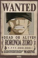 Poster One Piece Wanted Zoro Wano 61x91,5cm