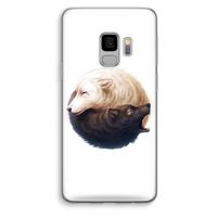 Yin Yang Wolves: Samsung Galaxy S9 Transparant Hoesje
