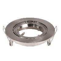 Lublin - LED Inbouwspot - Kantelbaar armatuur - Diameter 93mm - GU10 Fitting incl. lamphouder - Rond - IP20 voor binnen - RVS