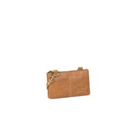 Justified Bags Justified Bags® Deborah - Leer - Small - Schoudertas - Top Zip - Cognac