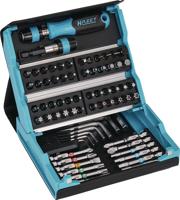 HAZET smartcase bitset 2200sc-1 | 1/4 inch (6,3 mm) zeskant massief | sleufprofiel, kruiskop profiel ph, pozidriv-profiel pz | 69-delig | 1,5-6 | ph1-ph3 | pz1-pz3 | t6-t40 - 2200sc-1