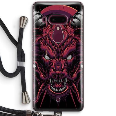 Hell Hound and Serpents: HTC U12+ Transparant Hoesje met koord
