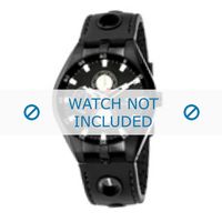 Tommy Hilfiger horlogeband TH-37-3-14-0681 - TH679300907 / 1790617 Rubber Zwart 16mm + zwart stiksel