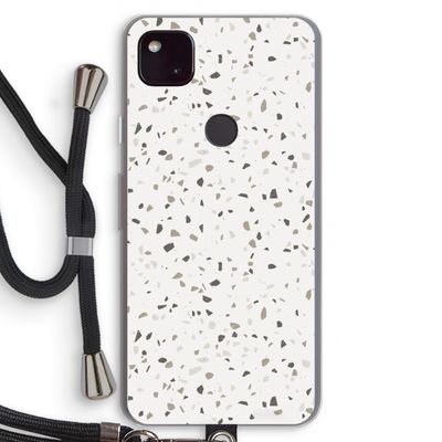 Terrazzo N°14: Pixel 4a 5G Transparant Hoesje met koord