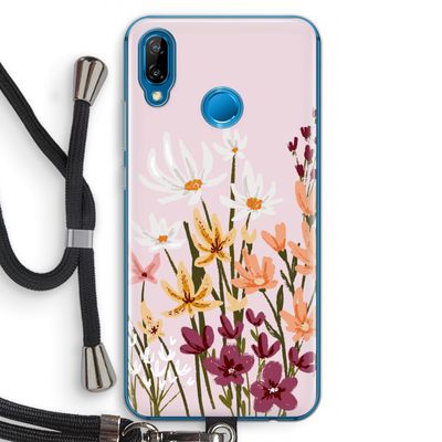 Painted wildflowers: Huawei P20 Lite Transparant Hoesje met koord