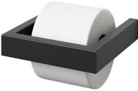ZACK Linea toiletrolhouder 15x15,2x3cm zwart