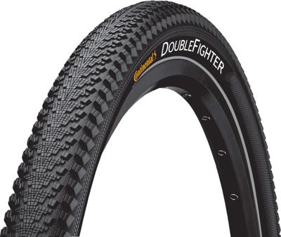 Buitenband Continental DoubleFighter III 28 x 1.40" / 37-622 mm - zwart met reflectie