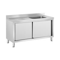 Wastafel kast - 1 Basin - Royal Catering - Roestvrij staal - 500 x 400 x 240 mm