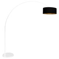 Steinhauer BooglampSparkled Light wit met zwarte kap - 3964W