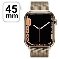Apple Watch 7 LTE MKJY3FD/A - roestvrij staal, Milanese lus, 45 mm - goud - thumbnail