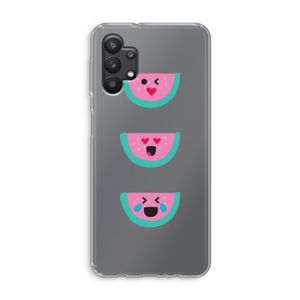 Smiley watermeloen: Samsung Galaxy A32 5G Transparant Hoesje