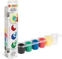 Primo - Vingerverf 6 Potjes (6x25 ml)