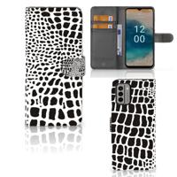 Nokia G22 | Telefoonhoesje | Met pasjeshouder | Slangenprint