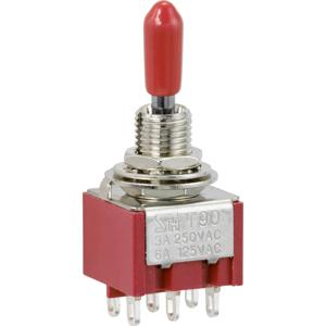 TRU COMPONENTS TC-9354000 Wipschakelaar 250 V/AC 3 A 2x aan/uit/aan Continu/0/continu 1 stuk(s)