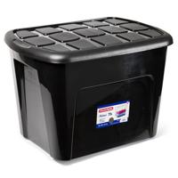 Plasticforte opberg kist met deksel - Box - 75 liter - 60 x 42 x 43 cm - kunststof - transparant Plasticforte opberg kist met deksel - Box - 75 liter - 60 x 42 x 43 cm - kunststof - transparant