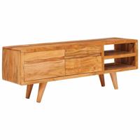 TV-kast met plank Bruin 110 x 30 x 40 cm Massief Acaciahout