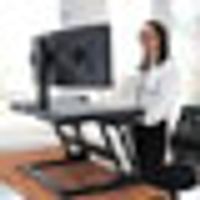 Ergotron WorkFit-T Zit-sta-verhoger Hoogte: 38 cm (max) Zwart - thumbnail