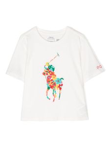 POLO RALPH LAUREN KIDS t-shirt à motif Polo Pony - Blanc