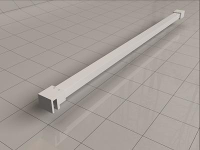 Wiesbaden Slim stabilisatiestang 120 cm wit
