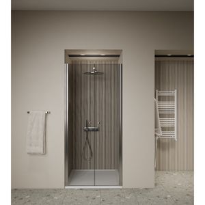 Douchedeur | 2 Pendeldeuren | Marip | 6mm | 120x190 cm | Mat Chroom