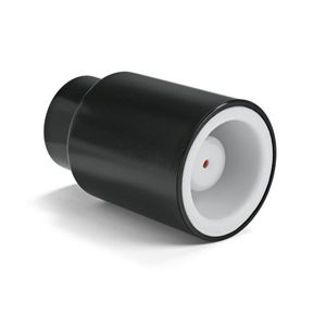 Wijnstopper/flessenstopper - 2x - zwart - kunststof - vacuumstopper