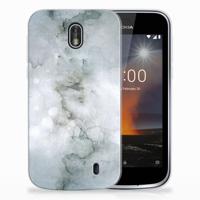 Smartphone hoesje Nokia 1 Painting Grey