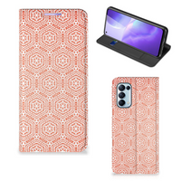 OPPO Find X3 Lite Hoesje met Magneet Pattern Orange