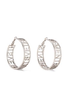 VETEMENTS boucles d'oreilles à logo - Argent