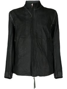 Boris Bidjan Saberi reversible leather jacket - Noir