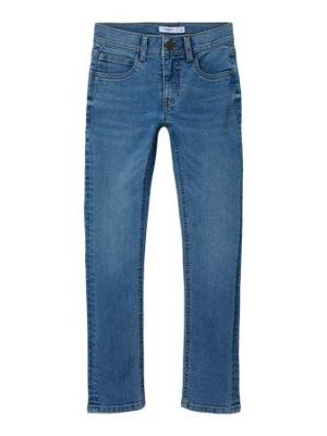 Name it winter jeansbroek jongens - blauw - slim fit - NkmSilas