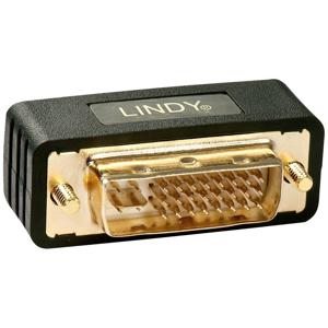 LINDY 41099 DVI Adapter [1x DVI-stekker 24+5-polig - 1x DVI-bus 24+5-polig] Zwart