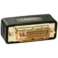 LINDY 41099 DVI Adapter [1x DVI-stekker 24+5-polig - 1x DVI-bus 24+5-polig] Zwart - thumbnail