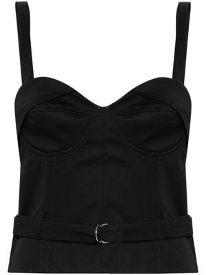 IRO haut crop Adim à taille ceinturée - Noir