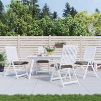 Stoelkussens 4 st 50x50x7 cm oxford stof taupe