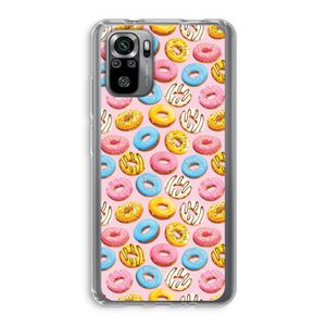 Pink donuts: Xiaomi Redmi Note 10S Transparant Hoesje