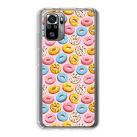 Pink donuts: Xiaomi Redmi Note 10S Transparant Hoesje