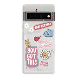 Positivity: Google Pixel 6 Pro Transparant Hoesje
