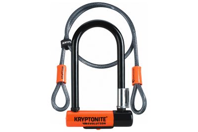 Kryptonite Evolution Mini-7 Beugelslot + Kabel Flex Oranje