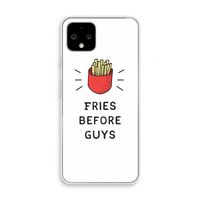 Fries before guys: Pixel 4 Transparant Hoesje