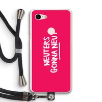 Neuters (roze): Pixel 3 XL Transparant Hoesje met koord