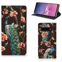 Samsung Galaxy S10 | Hoesje maken | Pauw met Bloemen Samsung Galaxy S10 | Hoesje maken | Pauw met Bloemen