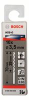 Bosch Accessoires Metaalboren HSS-G, Standard 3,5 x 39 x 70 mm 10st - 2608595058