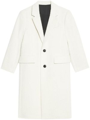 AMI Paris manteau à simple boutonnage - Blanc