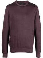 Peuterey pull en laine à patch logo - Violet