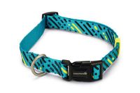 Beeztees memphis - halsband hond - nylon - licht blauw - 48-70cmx25mm - thumbnail