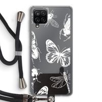 Tiny Bugs: Samsung Galaxy A12 Transparant Hoesje met koord