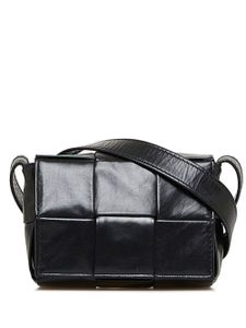 Bottega Veneta Pre-Owned sac porté épaule Cassette à design Maxi Intrecciato - Noir