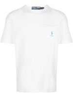 Palace t-shirt Polo x Palace Waffle Pocket brodé - Blanc