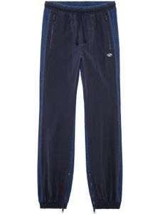 Diesel pantalon de jogging P-Bright à patch logo - Bleu